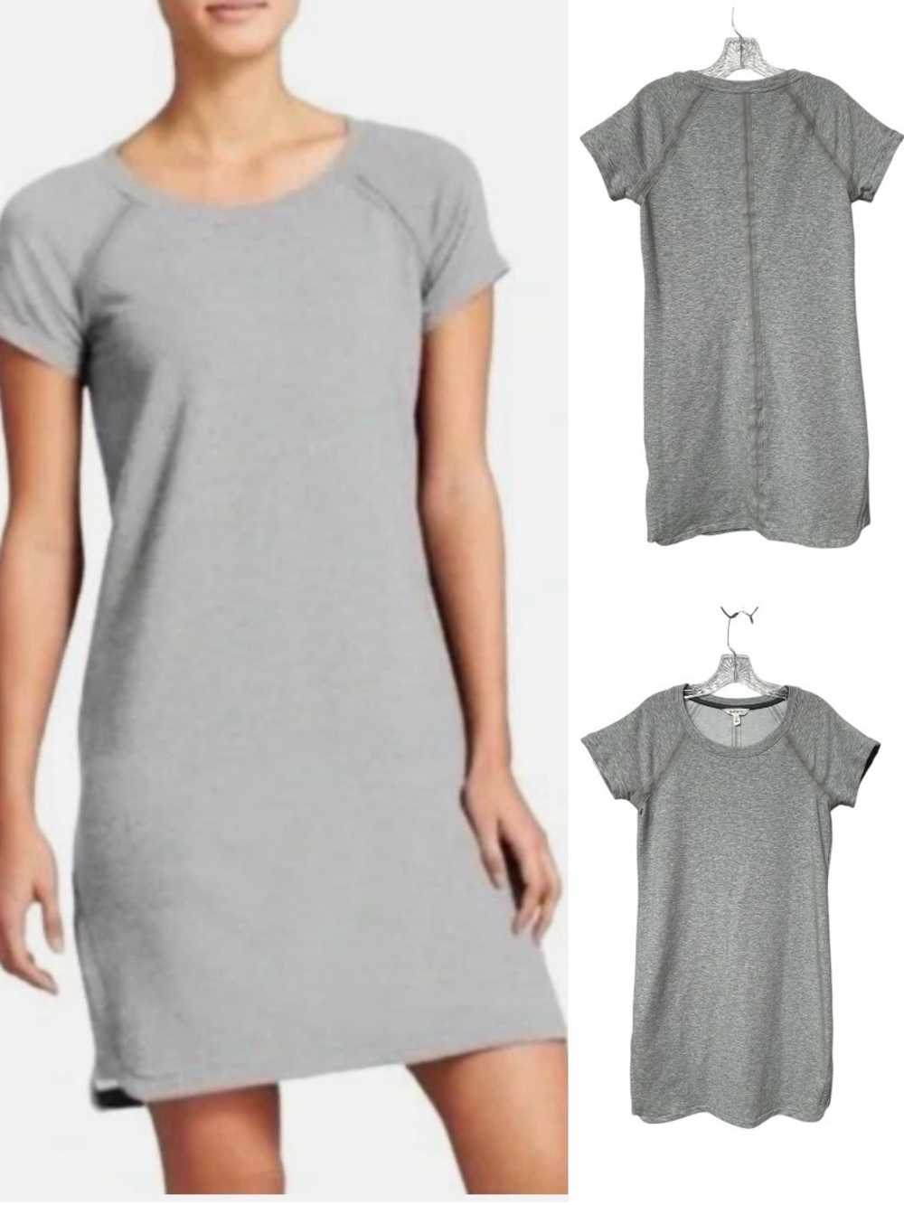 Athleta Pacer sweatshirt mini shift dress